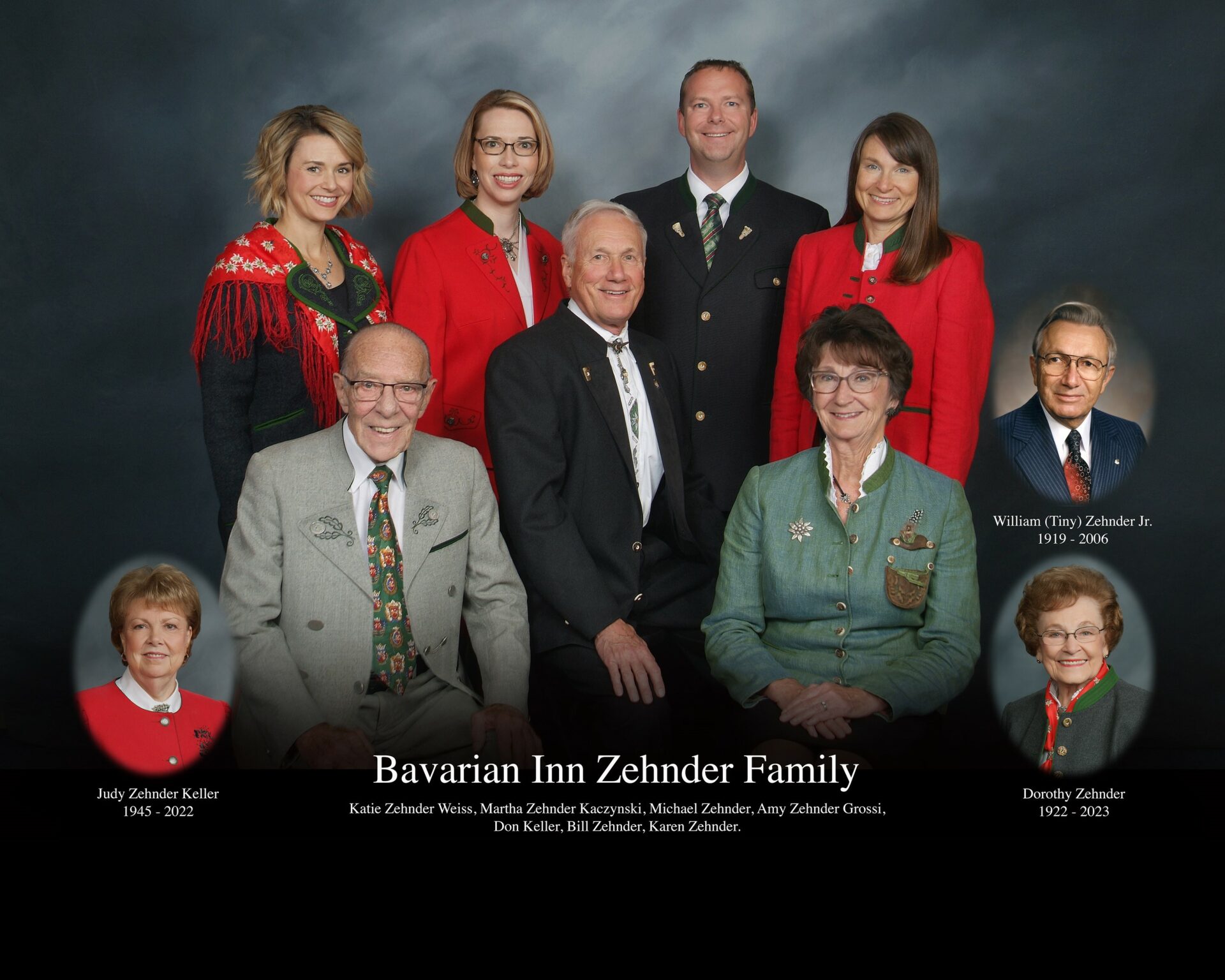 Bavarian Inn Zehnder Family (Tiny and Dorothy with children Judy and Bill)